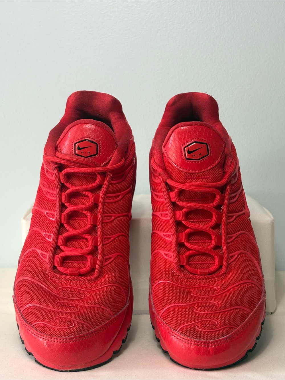 Nike Women’s Red Mesh and Synthetic Air Sneakers—  Size 7.5